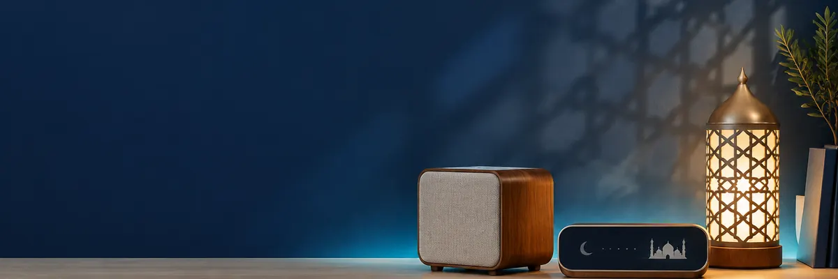Arcticvibe deen tech devices on a shelf in soft light